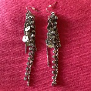 Silver dangle earrings